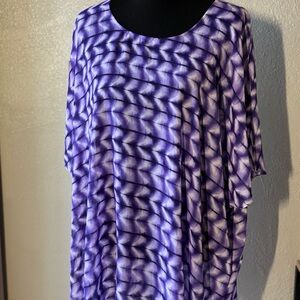 Catherine’s Purple Tunic Gauzy Top size 1x (18/20) Lightweight